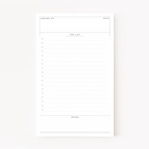 Minimalist To Do List Notepad : Daily To Do List Notepad Stationery