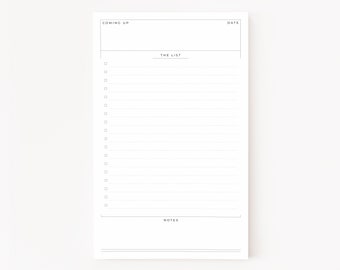 Minimalist To Do List Notepad : Daily To Do List Notepad Stationery