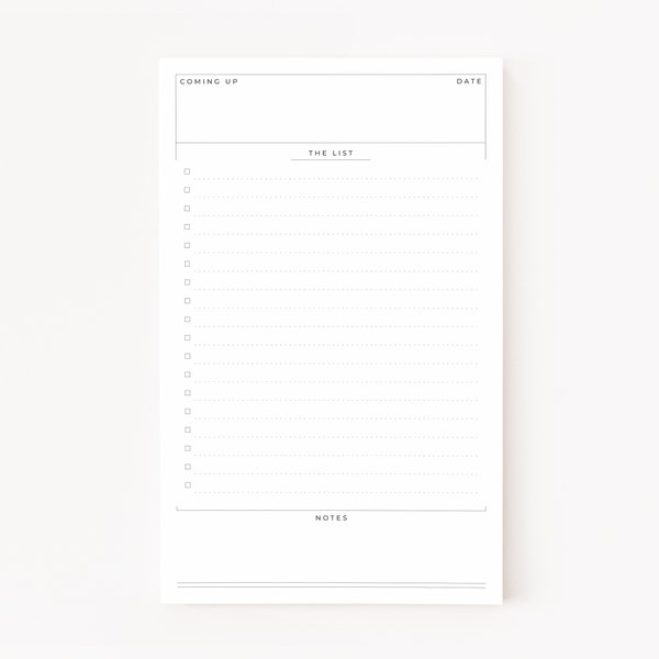 Minimalist To Do List Notepad : Daily To Do List Notepad Stationery