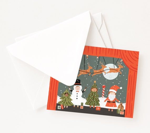 12 pezzi di biglietti di auguri di buon Natale con adesivi per buste, biglietti di auguri per le feste, Babbo Natale, design assortiti, biglietti di Capodanno acquista in modo economico - spedizione