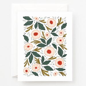 Marisol Blooms Notizkarten 8er Set, Illustrierte Florale Notizkarten für den Alltag