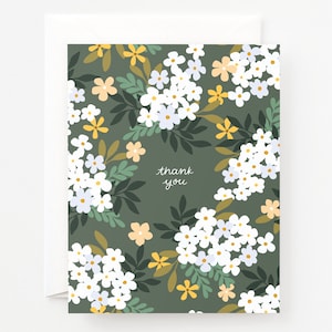 Tarjeta de agradecimiento / Tarjeta de felicitación de agradecimiento de flor o conjunto de tarjetas