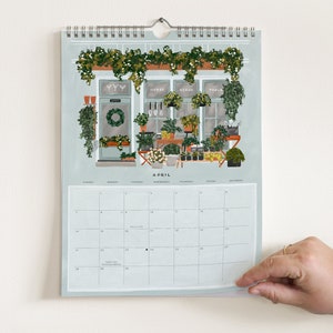 2024 Shops & Markets Calendar : Monthly Calendar, Illustrated Wall Calendar for Hanging image 2