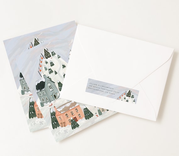 Modello D Etchetta Rotonda Buon Natale Etchette D Natale Modfcabl Con Nome D Famgla - Foto 2