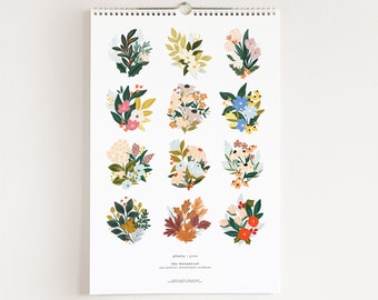 2024 Botanical Appointment Calendar : Large Illustrated 12 Month Wall Calendar