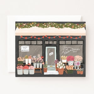 Biglietti di San Valentino: set di biglietti di San Valentino del mercato dei fiori, set di biglietti di San Valentino platonici singoli o set di biglietti d'auguri
