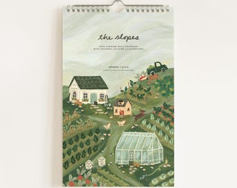 2026 Slopes Monthly Wall Calendar