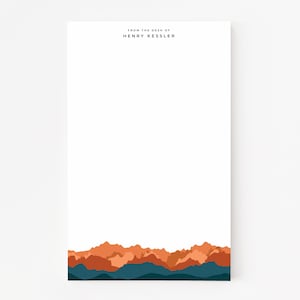 Sierra Nevada Personalized Notepad | Illustrated Sierra Nevada Mountains Stationery, Gender Neutral Note Pad