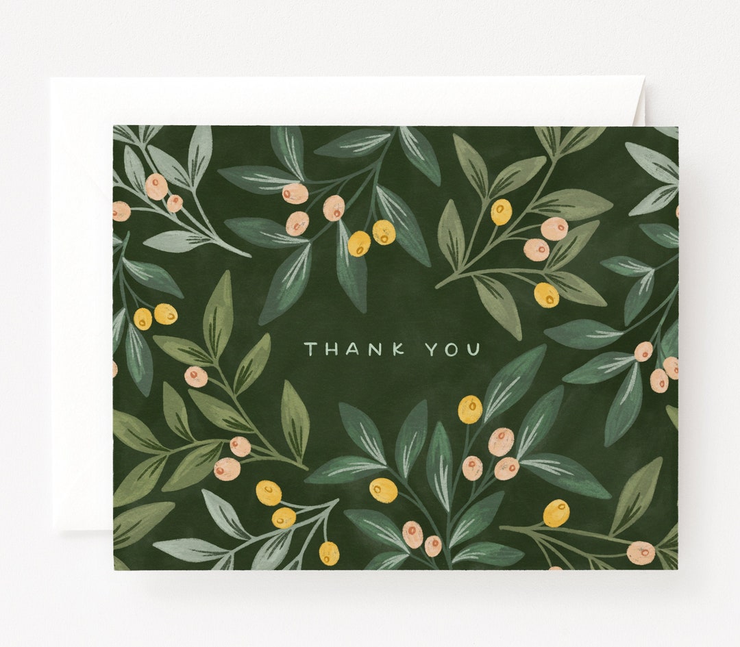 Orchard Thank You Cards Set of 8 Card or Single Orchard Etsy
