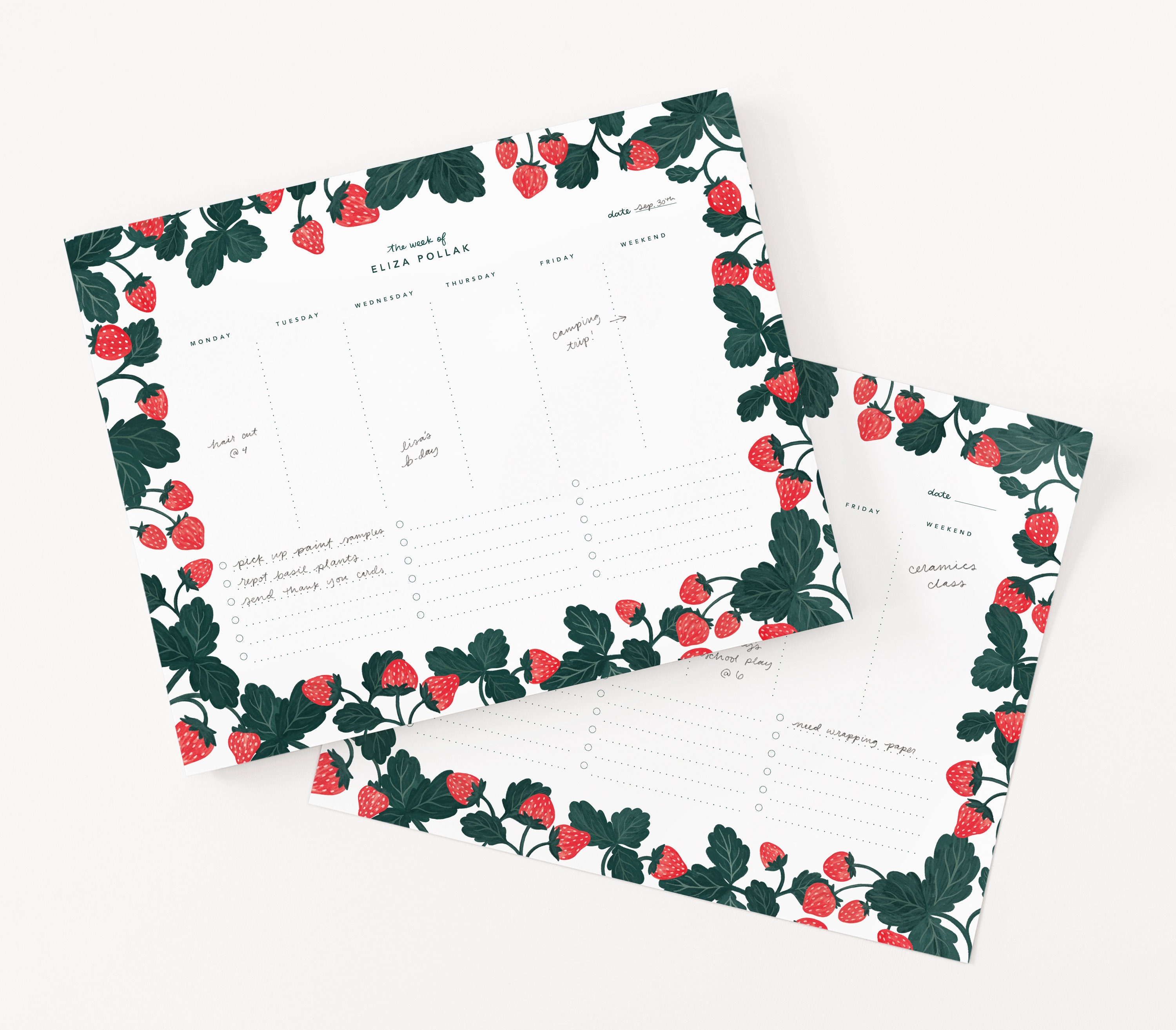 Personalized Weekly Planner Notepad Custom to Do Planner Pad Etsy UK