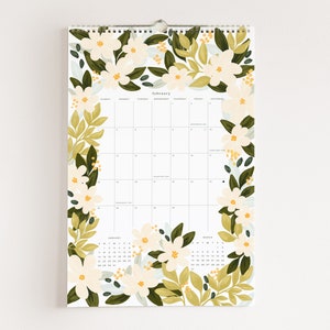 2024 Botanical Appointment Calendar : Large Illustrated 12 Month Wall Calendar image 4