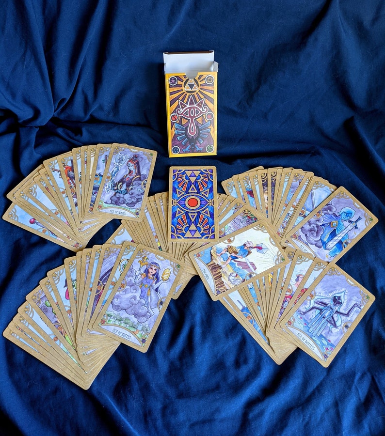 Legend of Zelda Tarot Card Deck - 79 Cards Major and Minor Arcana + Happy Squirrel 