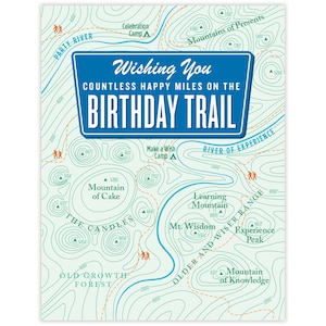 Birthday Trail Birthday Card