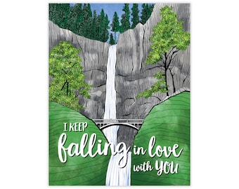 Falling In Love Card