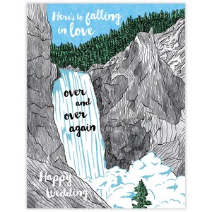 Falling In Love Wedding Card