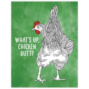 Chicken Butt Card