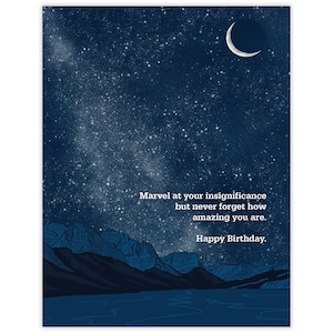 Insignificance Birthday Card