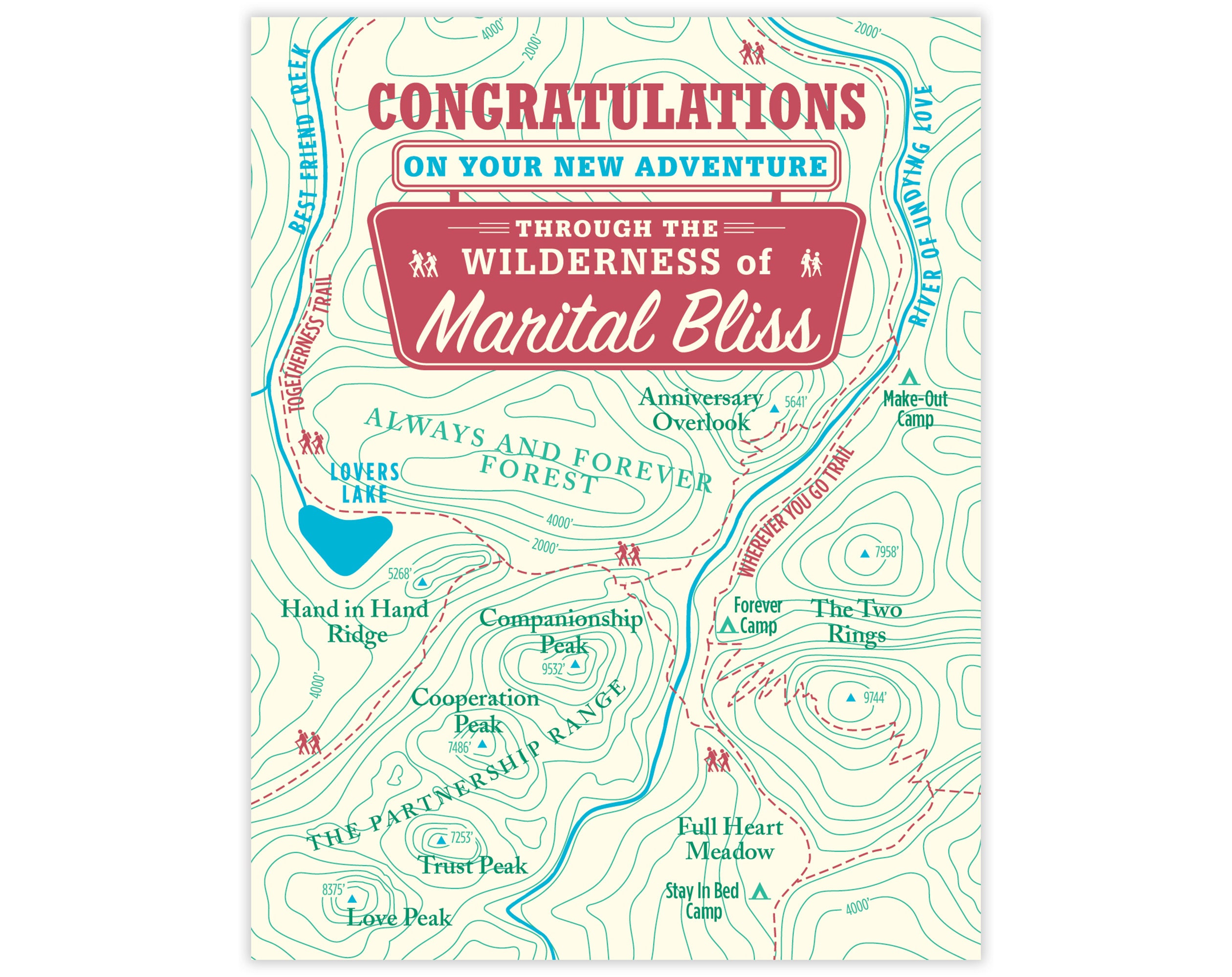 Marital Bliss Map - Etsy Israel