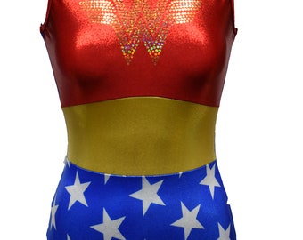 Wonder girl gymnastics/dance leotard