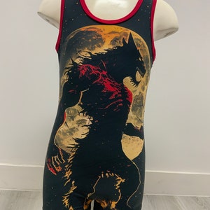 Justaucorps de gymnastique Halloween loup pour garçon