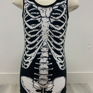 Halloween skull  gymnastics leotard for boys
