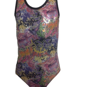 Graffiti girls gymnastic leotard