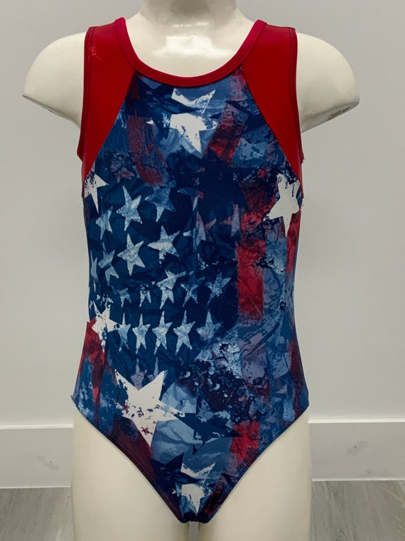 Patriotic Team USA gymnastics leotard Etsy