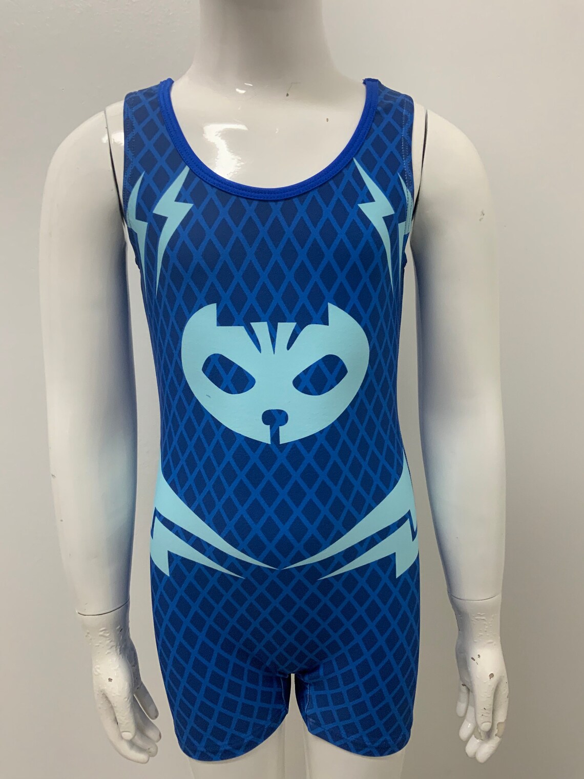 Justaucorps Gymnastique Garçon Avec Short - 85% Polyester, 15% Élasthanne - Taille 5-16 Ans