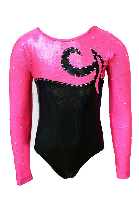 long sleeve pink leotard