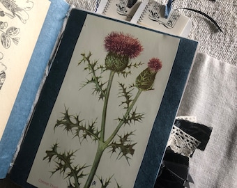 Handmade Wildflower Junk Journal: Nature Gratitude Diary