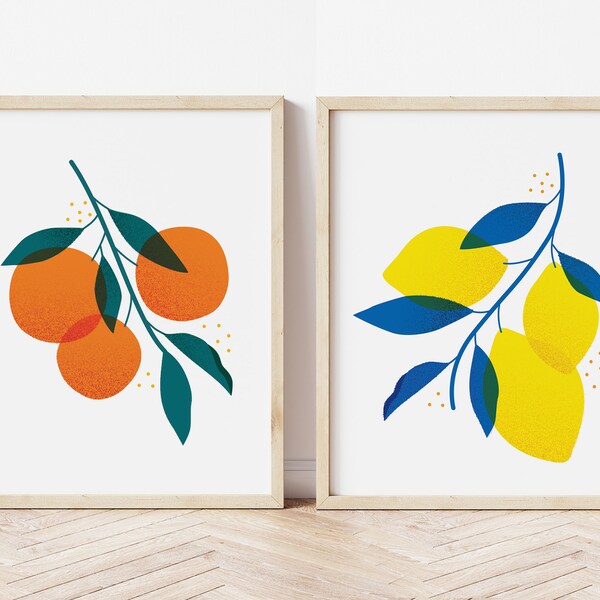 Citrus Wall Art Etsy