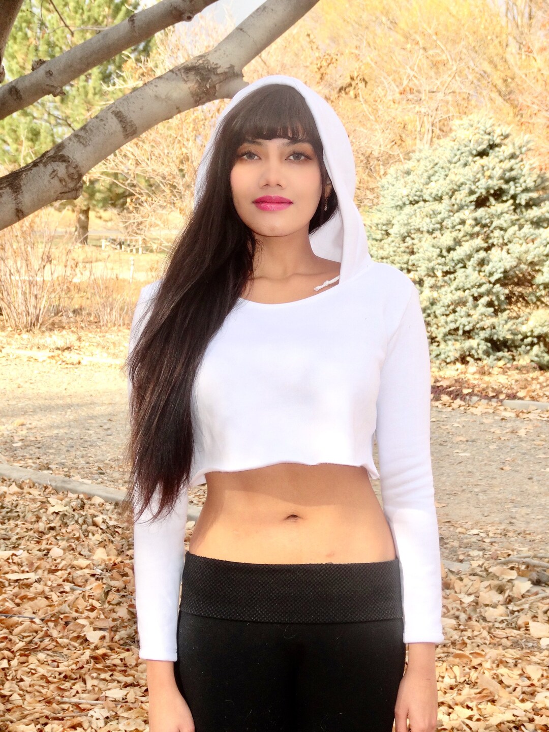 Plain white cropped hoodie new arrivals