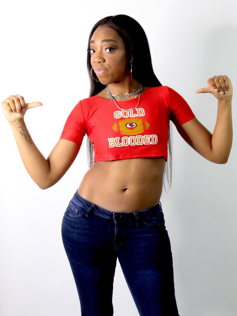 san francisco 49ers crop top