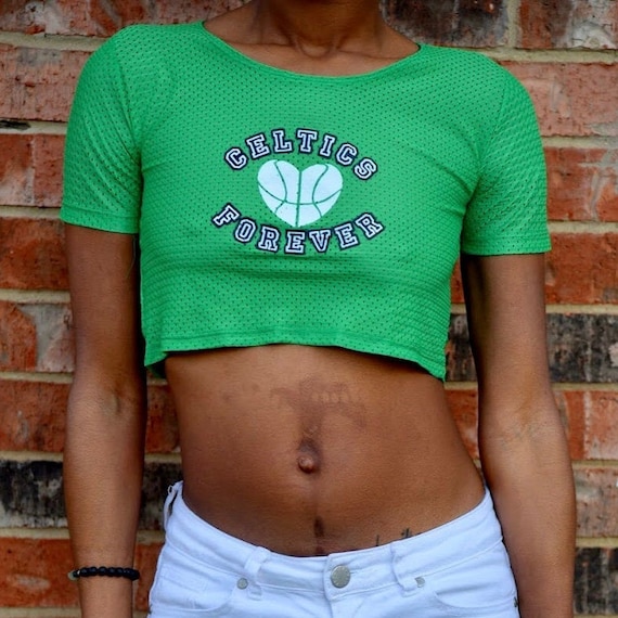 Embroidered Boston Graphic Tube Top