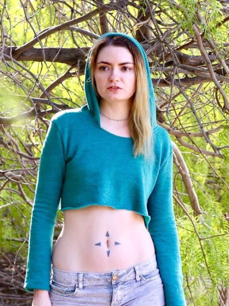 crop top hoodie with joggers