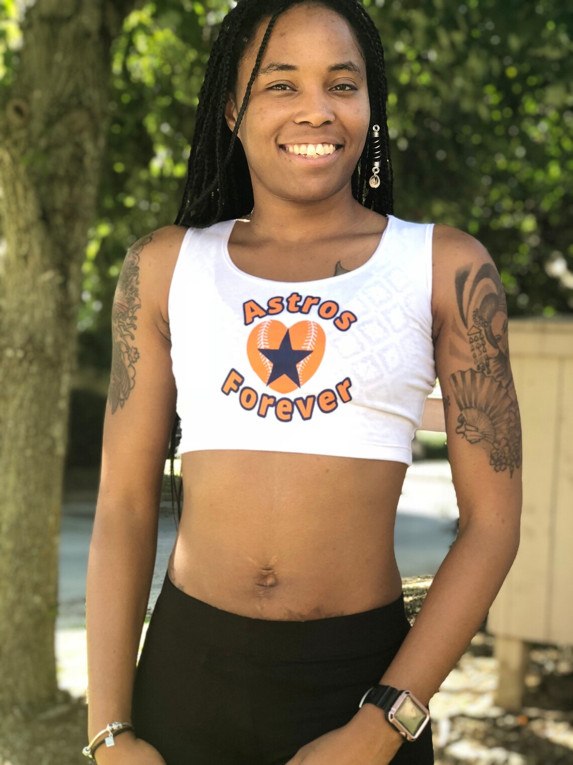 Astros Crop Top Houston Crop Top White Heart Crop Top Etsy