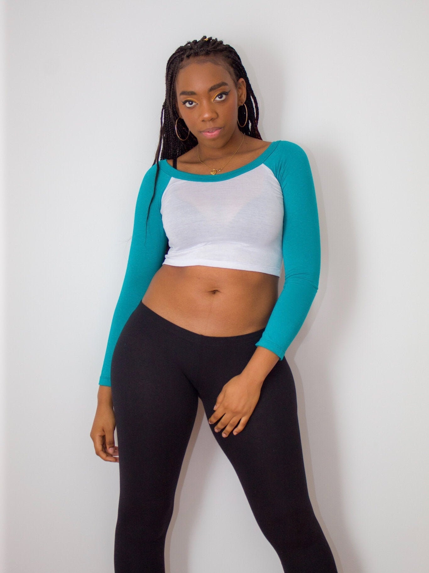 women's baseball crop top