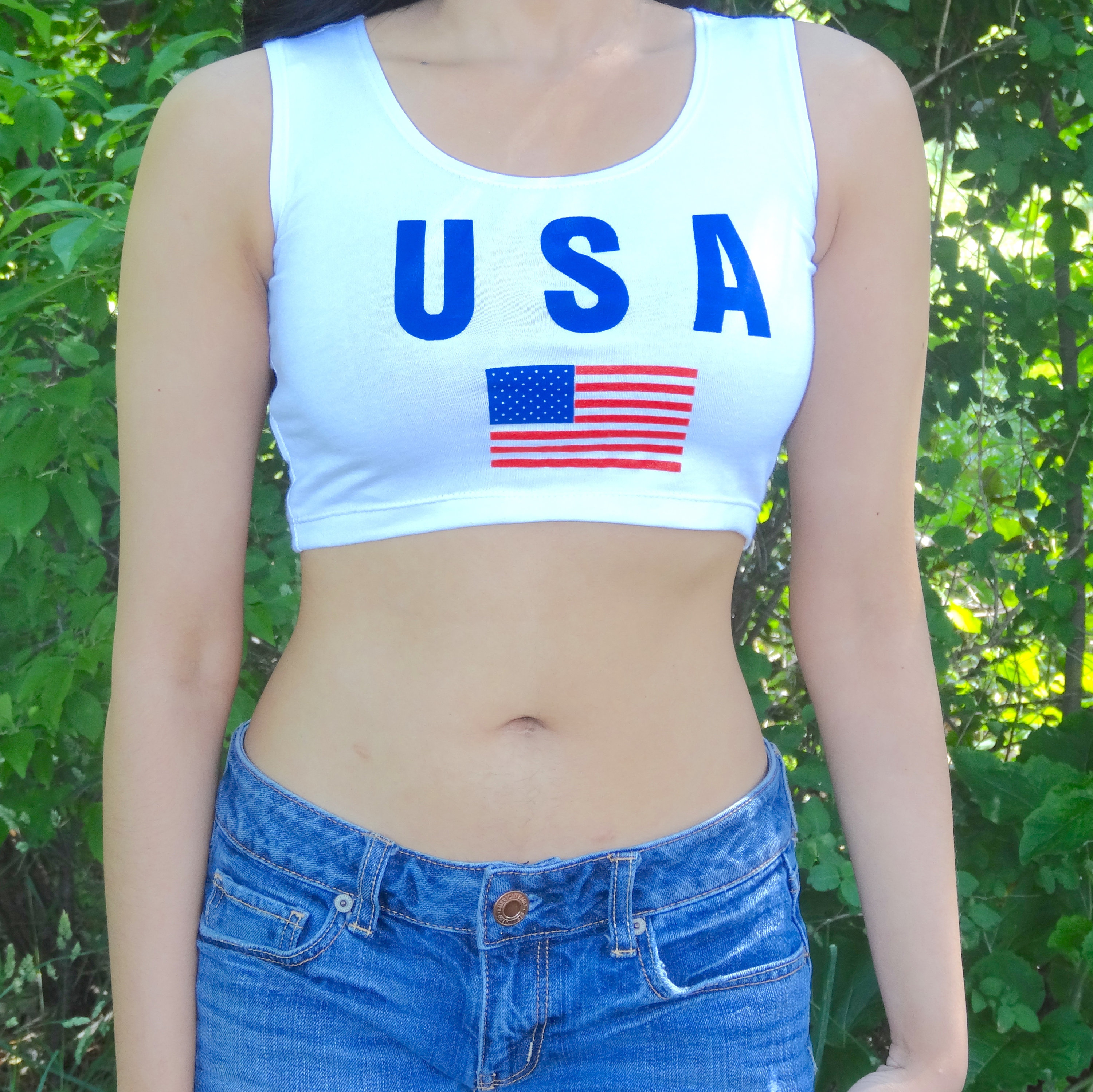 d.i.a.アメリカ国旗デザイン クロップドトップ d.i.aアメリカ国旗デザイン クロップドトップ 7.4(Thu)は