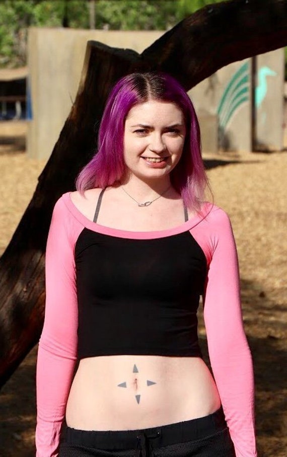 Buy Long Sleeve Black and Pink Baseball Crop Top, Cropped Baseball Tee,  Raglan Crop Top, Cropped Top, Crop Tops for Women, Crop Tee, Online in  India - Etsy