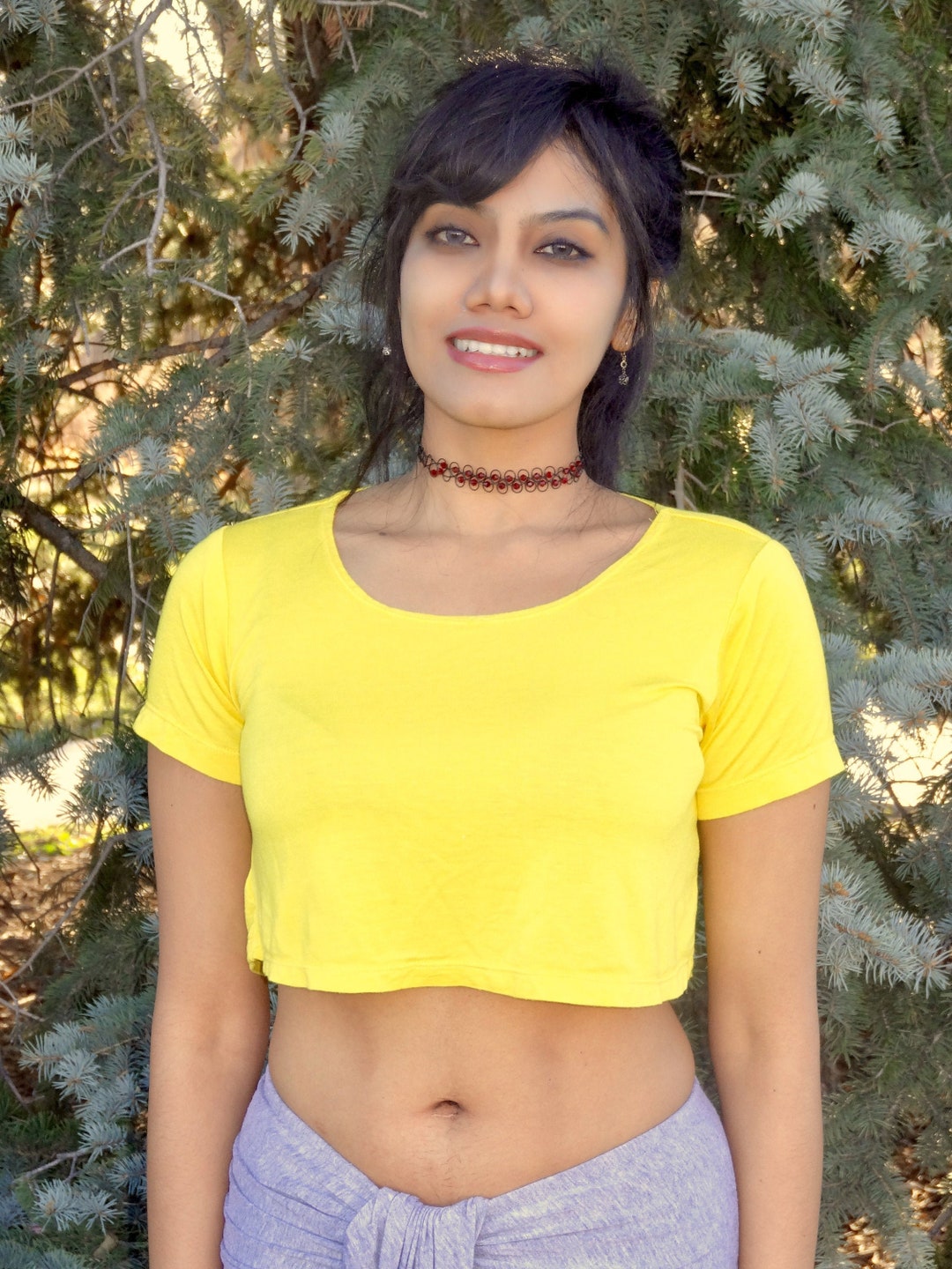 Yellow Short Sleeve Loose Crop Top - Boxy Crop Top - Lyla's - Crop Tops for  Women - Cropped Top - Belly Shirt - Belly Top - Crop Tee - Etsy Canada