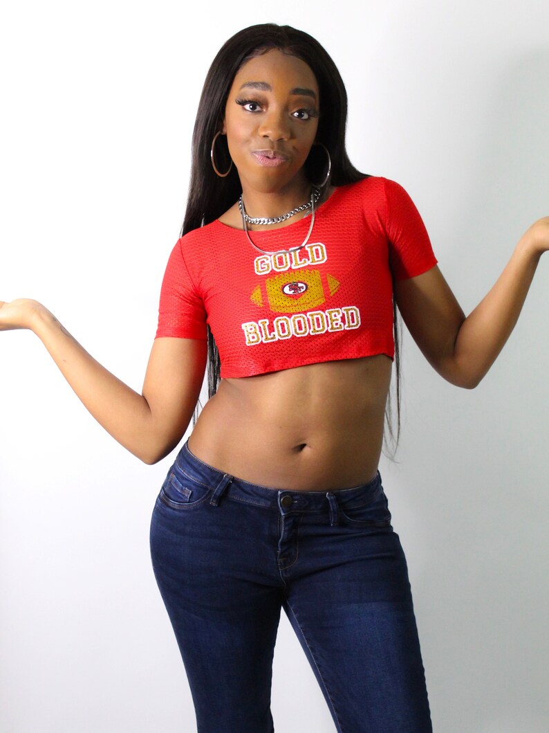 san francisco 49ers crop top