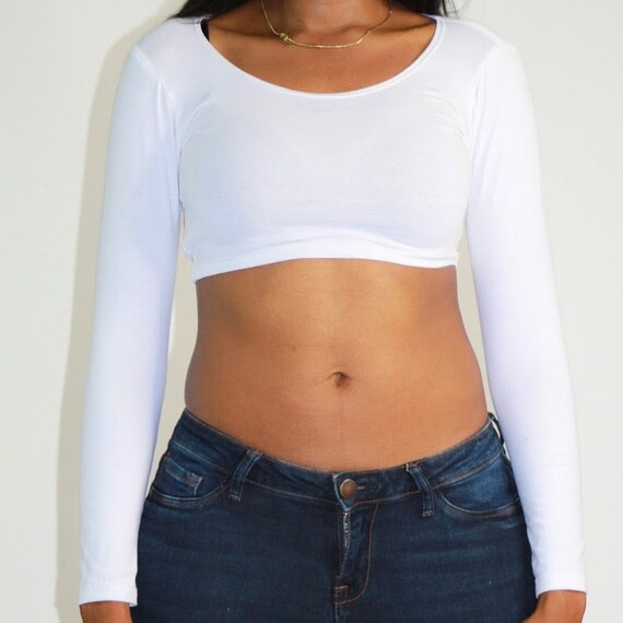 plain white long sleeve shirt womens