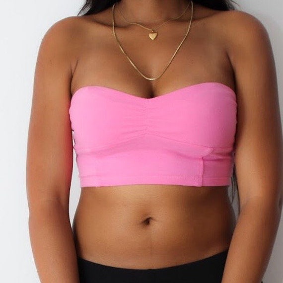 Pink Crop Tube Top, Cropped Tube Top, Crop Tops for Women, Cropped Top,  Sexy Crop Tops, Cropped Top Woman, Crop Top Teens, Pink Tube Top -   Canada