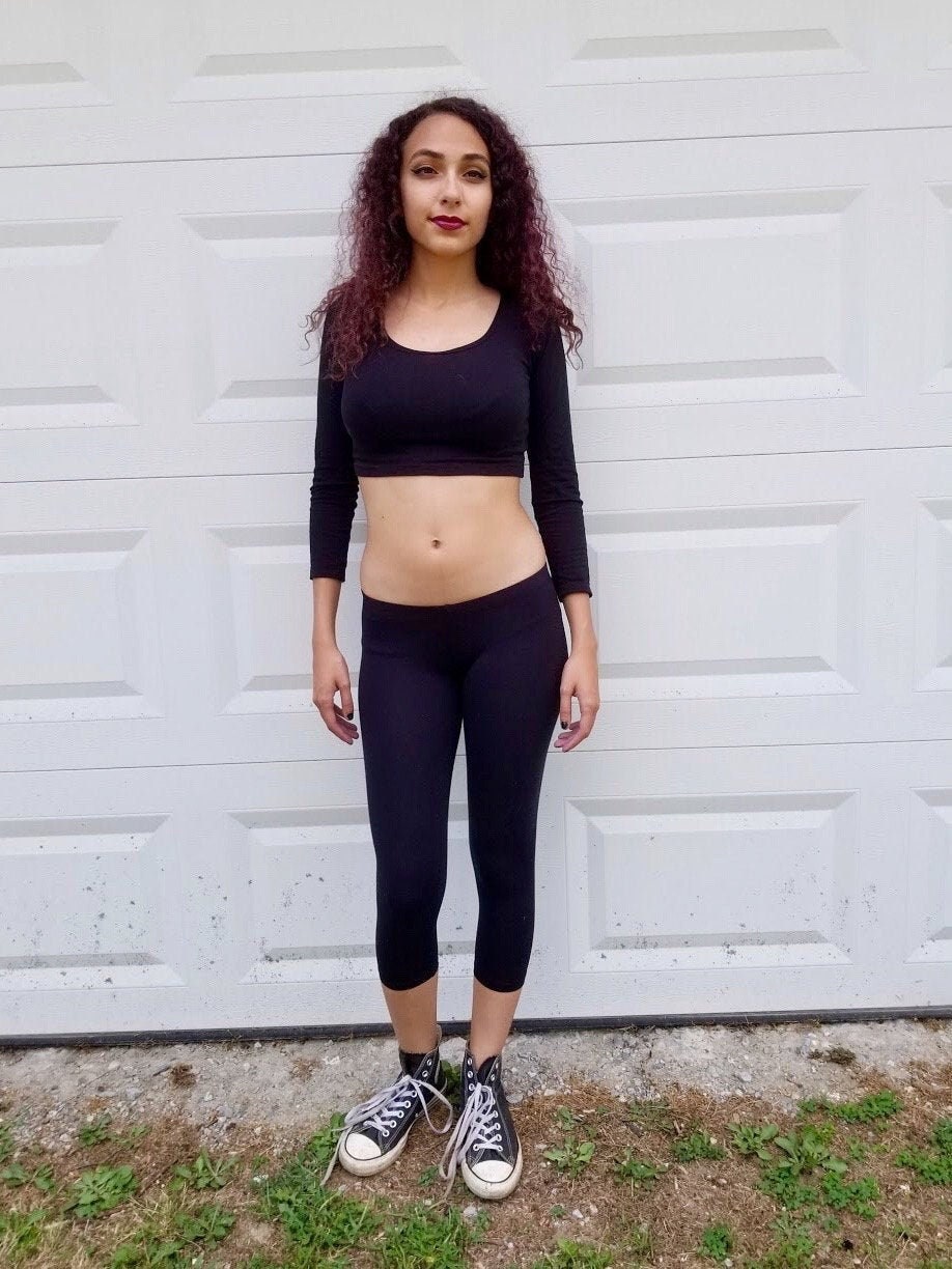 Ultra Low Rise Black Capri Leggings Capris for Women - Etsy Finland