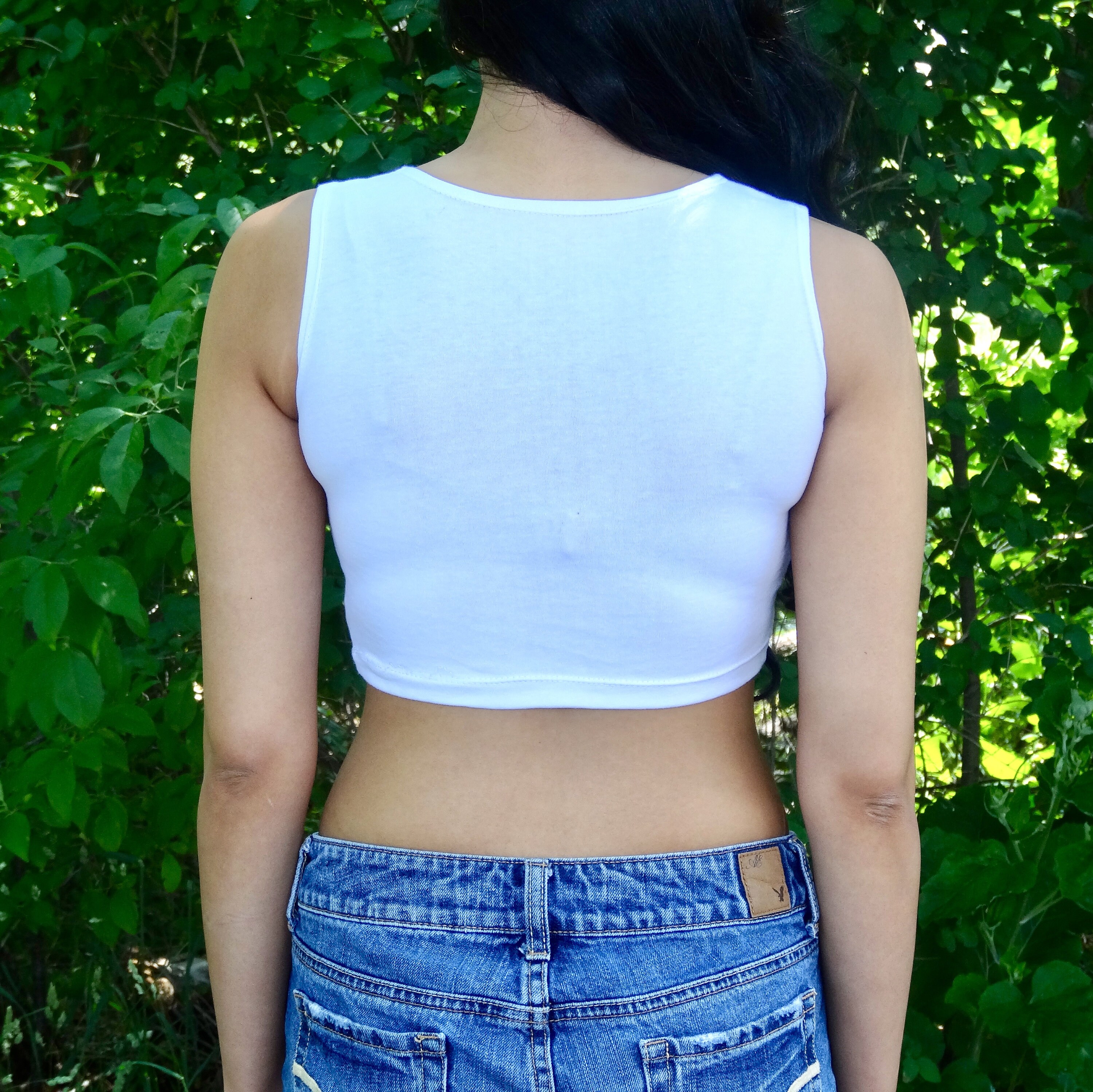 USA ホワイト クロップトップ、USA 国旗 クロップトップ、7 月 4