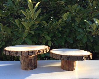 wood cake stand etsy