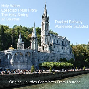 Heilig water van Lourdes, gewonnen uit de bron van het heiligdom, 2,5 liter (speciaal daarvoor bestemde verpakking). Verzendkosten betaald.
