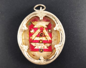 Silver Reliquary with Passion Relics, Circa 1800 (Intact Wax Seal)