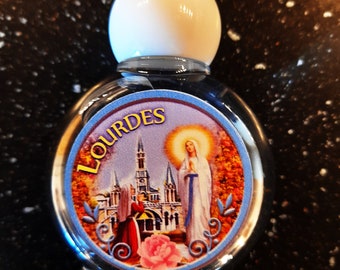 Lourdes Water Collected Fresh From the Grotto at Lourdes 40ml In Purpose Made Plastic Lourdes Containers, FREE Shipping Worldwide