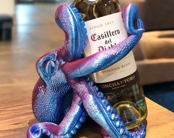 Octopus Wine Bottle Holder, wine, gin, whisky, housewarming gift